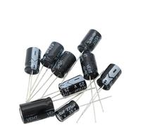PJLANG 50 condensadores electrolíticos de aluminio de 10 V, 16 V, 25 V, 35 V, 50 V, 100 V, 0,1 UF, 0,22 UF, 2,2 UF, 4,7 UF, 10 UF, 22 UF, 47 UF, 68 UF, 100 UF, 220 UF, 470 UF(10V220UF 6x7)