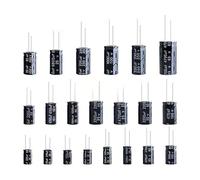 PJLANG Condensador electrolítico de aluminio de 6,3 V, 10 V, 16 V, 25 V, 35 V, 50 V, 400 V, 450 V, 1 UF, 2,2 UF, 4,7 UF, 10 UF, 1000 UF, 22 UF, 33 UF, 47 UF, 470 UF, 100 UF, 220 UF(450V 100UF 5PCS)
