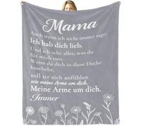 PJLJC Manta de franela supersuave, regalo para mamá con texto en inglés "Mis brazos alrededor de ti. Siempre". 150 x 200 cm. Manta de franela supersuave, regalo personal para el día de la madre y