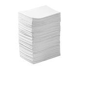 PJRYC 125 baberos dentales de 13 x 18 pulgadas, 3 capas avanzadas, desechables, impermeables, para pacientes, baberos para tatuajes y vientre dental (Blanco)