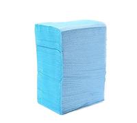 PJRYC 125 unids desechable impermeable papel médico dentista higiene oral babado cuello cuello dental limpio pad hojas (Color : Azul)