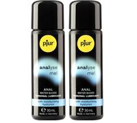 pjur analyse me! Moisturising - Lubricante acuoso - para sexo anal cómodo - adecuado para juguetes eróticos (30ml) (Paquete de 2)