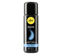 pjur AQUA - Premium-Lubricante acuoso - Excelentes propiedades lubricantes, hidrata y no se pega - para juguetes sexuales (30ml)