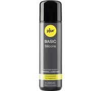 pjur BASIC Silicone - Lubricante de silicona para principiantes - apto para preservativos, no pegajoso - para mujeres y hombres (250ml)