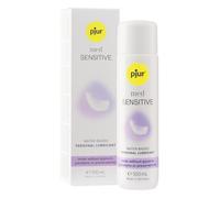 pjur med SENSITIVE (100ml) - Lubricante sanitario acuoso - sin ningún aditivo - para mucosas muy sensibles