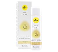 pjur med SOFT (100ml) - Lubricante sanitario con aceite de jojoba natural de silicona - para mucosas secas y sensibles