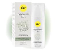 pjur ORGANIC Care (50 ml) - Crema regeneradora para la zona íntima - Ideal después del afeitado o la fricción - Cuidado íntimo femenino - Hidratante
