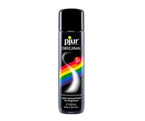 pjur ORIGINAL Rainbow-Edition - Lubricante de silicona Premium - lubricación duradera sin pegarse - cunde mucho y es adecuado para preservativos (100ml)