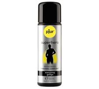 pjur superhero Energizing Glide - Lubricante estimulante con ginkgo - da potencia y estimula - para todos los hombres que desean más (30ml)