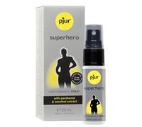 pjur superhero Performance Spray - Espray retardante para hombres - reduce la sensibilidad - sin insensibilizar en absoluto (20ml)