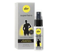 pjur superhero Performance Spray - Espray retardante para hombres - reduce la sensibilidad - sin insensibilizar en absoluto (20ml)