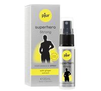 pjur superhero Strong Spray - Espray retardante muy concentrado para hombres - extracto de jengibre para durar más (20ml)