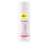 pjur WOMAN - Lubricante de silicona para mujeres - para sexo estimulante y placer duradero - ideal para piel sensible (30ml)