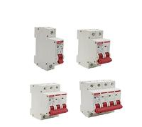 PJVPEJOD 10 Unidades de minidisyuntores solares de CC 1000 V, 1P, 2P, 3P y 4P, con protección contra sobrecargas de 6 A, 10 A, 16 A, 20 A, 25 A, 32 A, 40 A, 50 A y 63 A, MCB fotovoltaico.(20a,DC 4P)