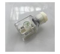 PJVPEJOD 5 unids/Lote Caja de Conexiones de Bobina de válvula solenoide neumática 4V210 4V310 Enchufe de la Serie con lámpara(Transparent DC)