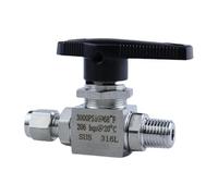 PJVPEJOD Unión de compresión de Bola de Acero Inoxidable 316L, 3000 PSI, Macho NPT de 1/8" y 1/4" a Tubo de 3,6 mm y 1/8" de diámetro Exterior, for Agua, petróleo y Gas.(PT1l8-3)