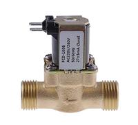 PJVPEJOD Válvula 1PC DC12V 24V AC 220V G1/2'' Válvula Solenoide Eléctrica de Latón for Calentador de Agua Solar(DC24V)