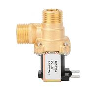 PJVPEJOD Válvula electromagnética de solenoide de latón Normalmente Cerrada G1/2, Interruptor de Entrada de Agua DC12V/DC24V/AC220V, válvula solenoide 1 Uds.(AC220V)