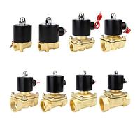 PJVPEJOD Válvula Solenoide Eléctrica 1/4 Quot; 3/8 quot; 1/2 litro; 3/4 quot; 1 Cita; DN8/10/15/20/25/50 Neumático Normalmente Cerrado for Agua Aceite Aire 12V 24V 220V 110V 1 Uds(AC110V,DN15)