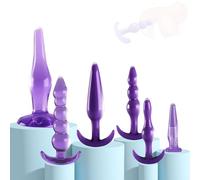 PK1b- Kit 6 Elementos plṹg ànàlés bṹtt plṹg tàpon ànàl Dȋldó con diàmanté vibràción cṑnsṑlậdor séx tóys Ṧexṑ Bṑlậ sàtisfacér jugṹetes éróticós próstàté stimṹlatór Ṧéxṹales para mujer pareja hombre