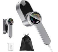 PKBD Plancha Vertical Vapor Viaje Ropa 2 En 1 PortáTil para Viajes, 6 Modos Inteligentes, Calentamiento RáPido en 9s - Vaporizador de 1200w con Bolsa de Almacenamiento (Oro y plata)