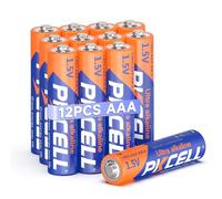 PKCELL 12 Pilas alcalinas AAA de 1,5 V LR03, diseño a Prueba de Fugas, 10 años de Almacenamiento, Desechables, para teclados, Relojes, Juguetes, mandos a Distancia, Otros Dispositivos cotidianos