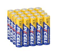 PKCELL Pilas AAA Carbono 1,5V - Paquete de 20 - Pila Triple A Clásica para Mandos, Relojes, Juguetes y Aparatos Domésticos