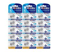 PKCELL Pilas de botón CR2032 de Litio de 3,0 V 210 mAh para Llave de Coche, Mando a Distancia pequeño, 15 Unidades
