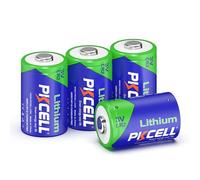 PKCELL Pilas Litio CR2 3V 850mAh para cámara,Paquete de 4