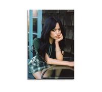 PKEUEHXTO Póster de la famosa actriz colgante de Jenna Ortega, lienzo decorativo para pared y decoración moderna de dormitorio familiar, 60 x 90 cm