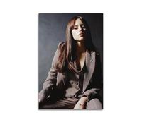 PKEUEHXTO Póster de la famosa actriz colgante de Jenna Ortega, lienzo decorativo para pared y decoración moderna de dormitorio familiar, 60 x 90 cm