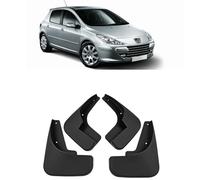 PKFNKJ Coche Faldillas Antibarro para Peugeot 307 2004-2013, Delanteros Y Traseros Antisalpicaduras Protector Guardabarros Accesorios