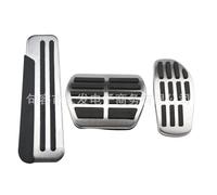 PKFNKJ Coche Pedales para Nissan New X-Trail Qashqai Kicks, Antideslizante Reposapiés Inoxidable Freno Cubierta Interiores Accesorios,A/3PCS Manual