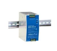 PKHDLYEU Fuente de alimentación conmutada de Salida única Delgada, 240W, montada en Carril DIN Industrial, 24V10A, 48V5A, NDR-240-24, NDR-240-48(Size:NDR-240-24)