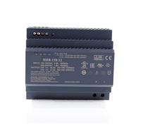 PKHDLYEU HDR-150-12 135,6 W 12 V Fuente de alimentación conmutada en Carril DIN 110 V/220 V CA a 12 V CC 11.3A Voltaje Ajustable en Forma de Paso Delgado