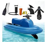 Pkkiimor Moto Acuática Eléctrica, 500w/700w Moto Acuática Eléctrica Plegable Sin Escobillas Control Remoto De 10 Velocidades Manillar De 360° para Adultos Y Niños, Buceo, Natación Y Kayak (500W16Ah)