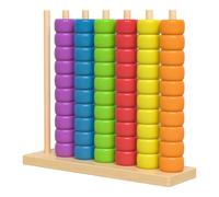 PKKP Color Stack Match Game, juguete apilable de madera, juguete apilable de colores con anillo arcoíris de 60 piezas, adecuado para niños a partir de 3 años, es una opción ideal para el aula y el