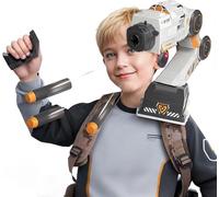 PKKP Pistola de juguete con sensor, kit de brazo robótico de tecnología, brazo de robot de control remoto recargable, Bluetooth para exteriores, niños mayores de 8 años (b)