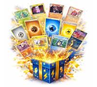 PKM Juego de cartas coleccionables sorpresa compatible con cartas Pokémon (30 unidades) - TCG cartas Mix para coleccionistas y jugadores, al menos 3 tarjetas holo