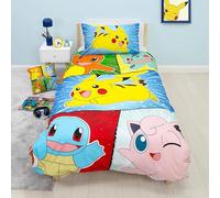 PKNRETDS006UK1 Pokemon Retro Panel Simple Edredón Niños Cama Talla Ue Oficial