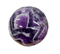 PKNVKZIDK 1 PC Dream Amethyst Ball - 8-9cm (3.2-3.5 Inches) Premium Crystal Sphere for, Spiritual Practice & Home Office Decor, Gift for Enthusiasts