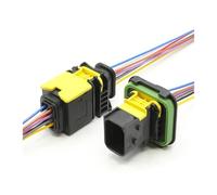 PKNVKZIDK 1 Set 6 7 8 10 Pin Auto Urea Pump Sheath Electronic Connector Wiring Harness 1-1418479-1 1564516 1-1703820-1(Yellow)