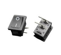 PKNVKZIDK 10pc Power Switch PS8A Side Elbow 2 Pin 2 Gear Key High Current 6A/12A 250V Warping Button 21 * 15mm