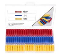 PKNVKZIDK 150 Conectores de crimpado a Tope AWG12-10 AWG16-14 AWG22-16, Conectores eléctricos Rectos aislados, terminales de crimpado for Cables automotrices