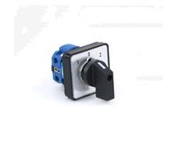 PKNVKZIDK 1PC 1-0-2 One Phase Four Terminals 3 Position 1 Pole 4 terminals Rotary Switch 660V 20A 64X64mm Panel