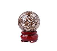 PKNVKZIDK 1pc Crystal Ball Fish Roe Sphere Gemstone Home Decoration Gift (Size : 4-5cm)