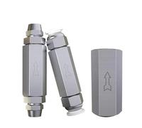 PKNVKZIDK 1pc Pneumatic Check Valve 6mm 8mm 10mm 1/4 OD Hose One Way Valve Air Gas Single Way Brass Valve Air Compressor Pipe Fitting (CV-03 w KN10-03)