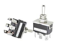 PKNVKZIDK 1PC R13-29E Toggle Switch ON-Off-ON 6pin, 3 Gears 10A250V 15A125V M12 Rocker Arm Switch