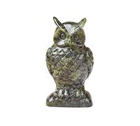 PKNVKZIDK 1PC Stone Carved Owl Animal Ornaments Crystal Quartz Epidote Crafts Figurine Home Decoration