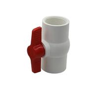 PKNVKZIDK 1PCS Garden Irrigation Waterstop Switch Water Control Pipe Fittings 1/2" 3/4" 1" 1.25" 1.5" 2" Female Thread PVC Ball Valve(1I2 Inch)